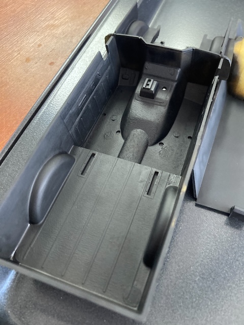 The interior has a nice flat black to it, and detail can still be seen.