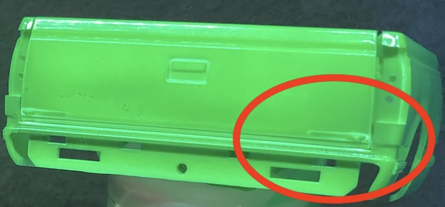 The bottom of the tailgate is ruined from having the wet paint damaged.