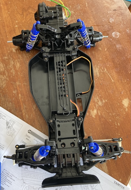 The steering servo is installed.