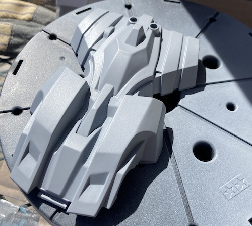 After the second coat of Surfacer 1000, the coating is nice and smooth.