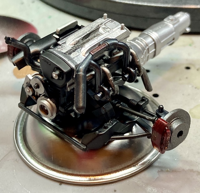 The engine assembled (minus the cooling fan.)