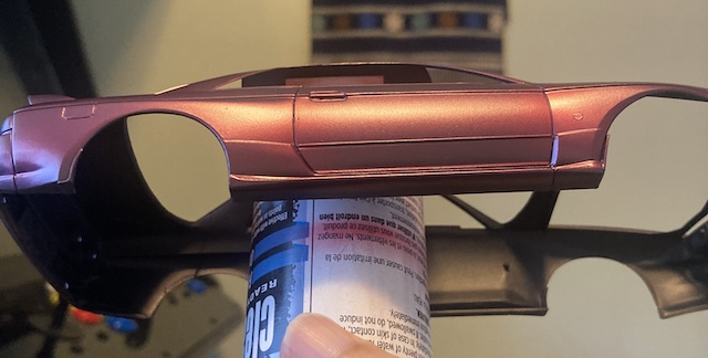 A highlight on the colour coat shows all the flaws, but it also looks pretty, too.