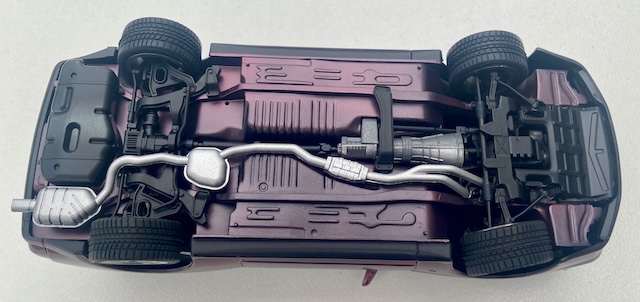The underside of the car. I like how the transmission came out.